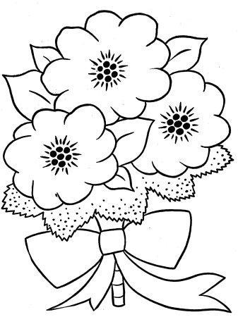 Раскраска ко Дню матери