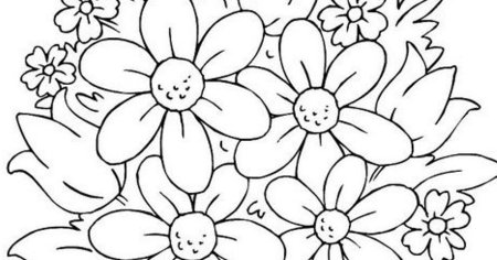 Ваза с цветами раскраска