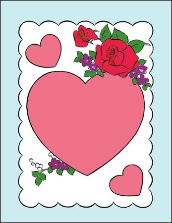 Нарисовать валентинку