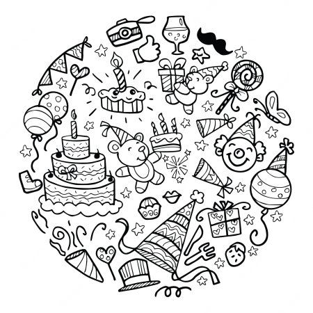 С днем рождения вектор