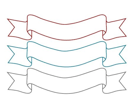 Ленточка трафарет