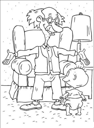 Дед раскраска