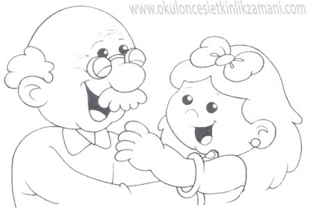 День пожилого человека раскраска