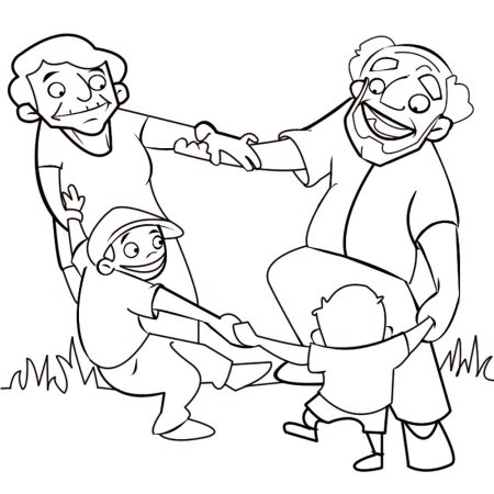 Рисунок на день рождения дедушке