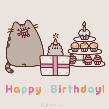 Кот Пушин день рождения