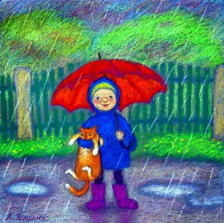 Рисование поздняя осень