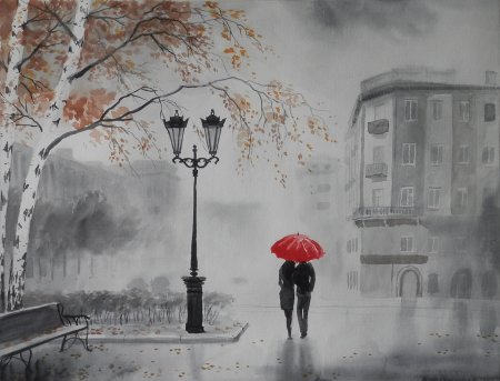 Дождь рисунок