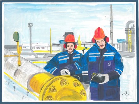 Рисунки на тему Газпром