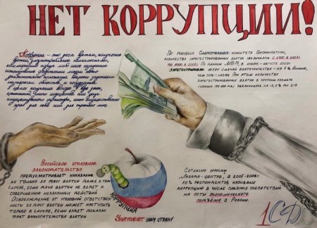 Мы против коррупции плакат