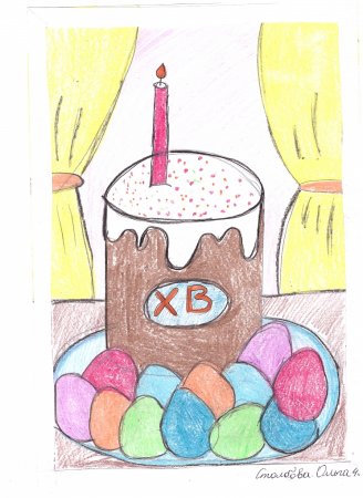 Раскраска Пасха для детей