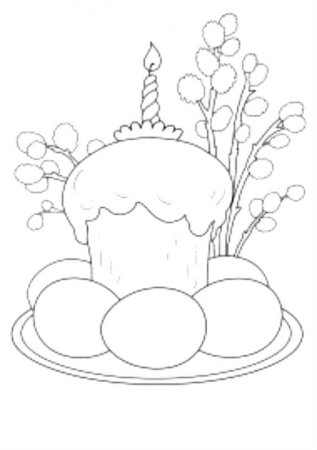 Рисунок на тему Пасха