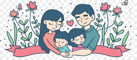 Рисунок семьи из 4 человек