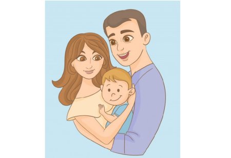 Семья мама папа сын