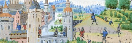 Картина феодалы и крестьяне