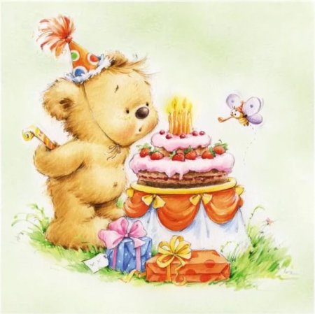 Мишки от художника Марины Федотовой.