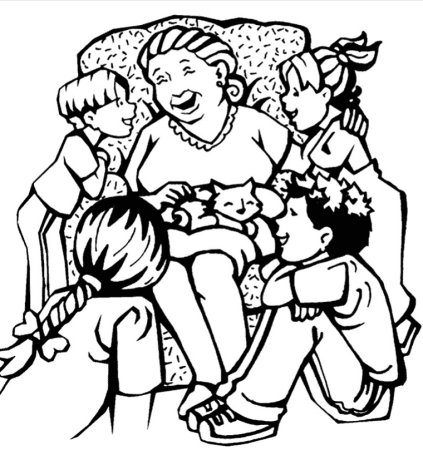 Семейные традиции раскраска