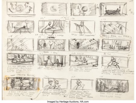 Раскадровки Дисней