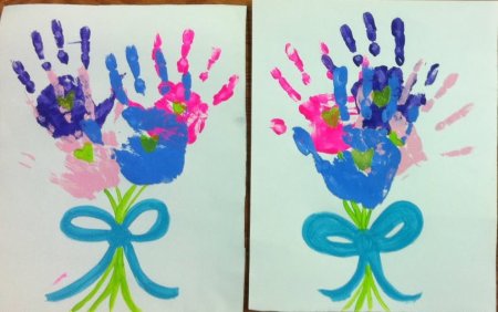 Рисование в средней группе подарок маме