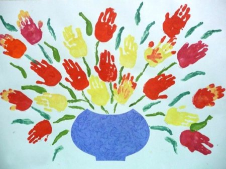 Рисование ладошками для детей