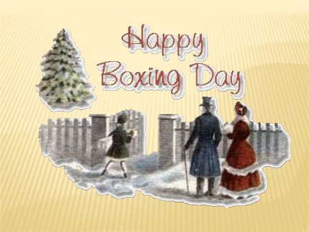 Boxing Day в Англии карикатура