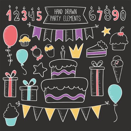 С днем рождения на меловой доске