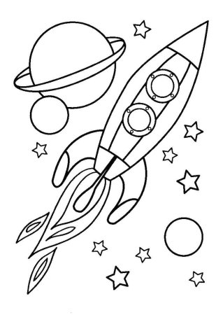 Рисунок ко Дню космонавтики