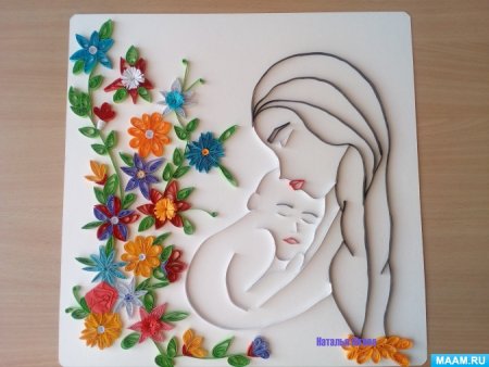 Квиллинг ко Дню матери