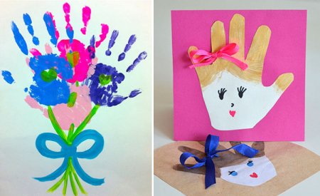 Открытки для мамы руками детей