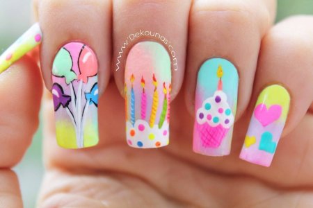 Маникюр на день рождения