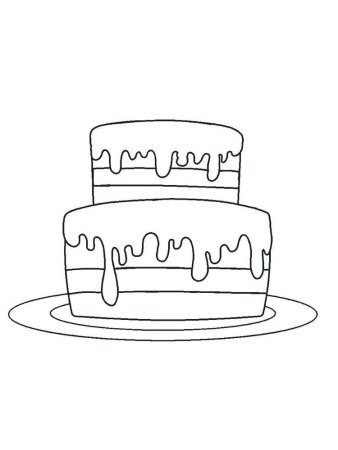 Раскраска торт