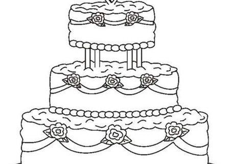 Раскраски маме на день рождения торт