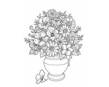 Букет для мамы карандашом