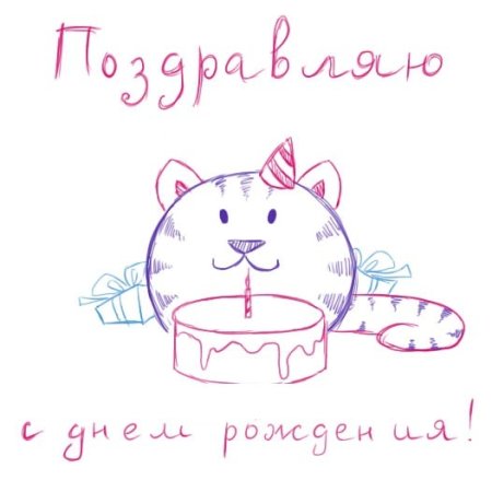 С днём рождения нарисованные картинки