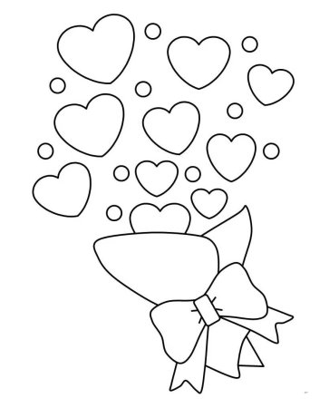 Раскраска сердечко