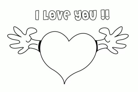 Раскраска сердце для папы