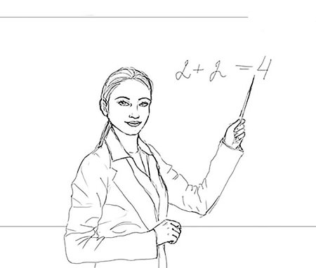 Учитель рисунок