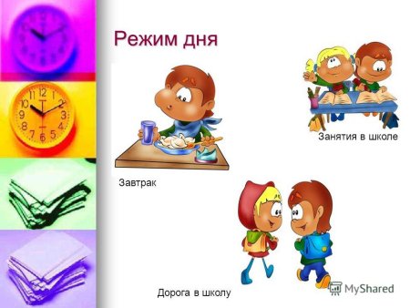 Распорядок дня школьника