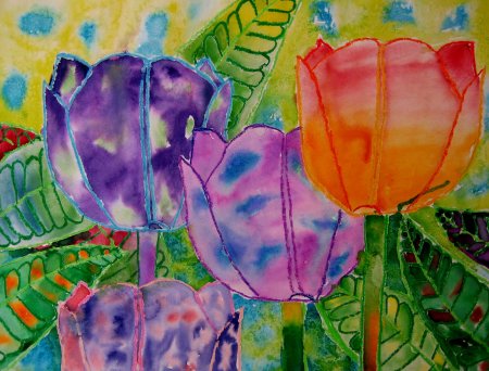 Акварель пастель