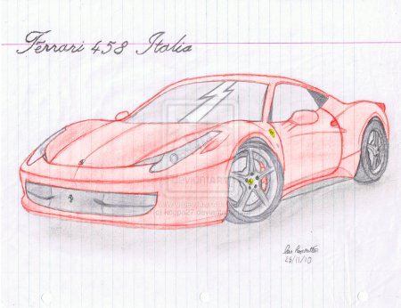 Рисунки для срисовки карандашом Феррари легко