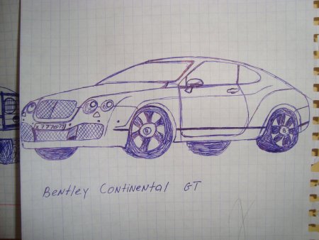 Рисунки машин в тетради