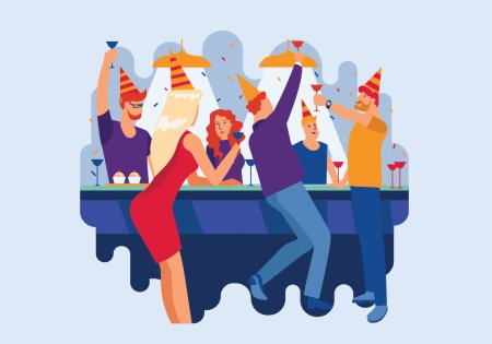 Вечеринка иллюстрация