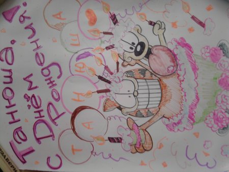 Плакат на др подруге