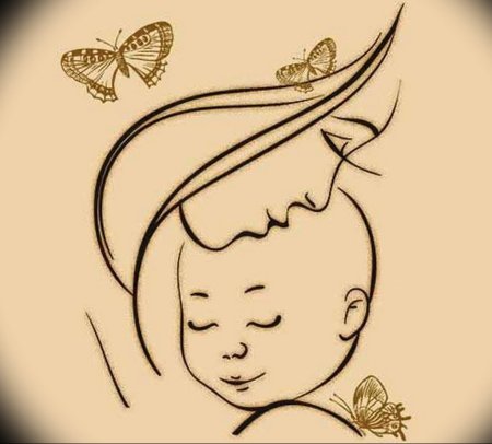 Стилизованный младенец