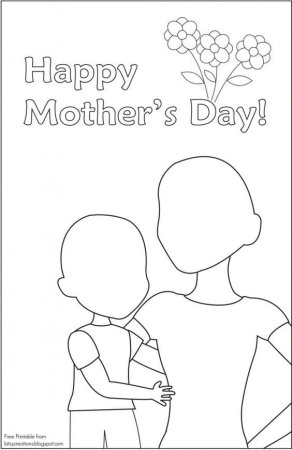 Расскраскадень матери