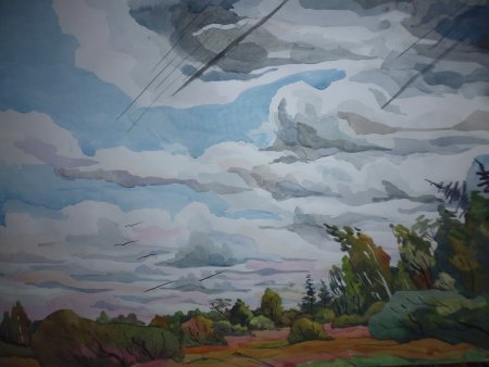 Динамичная композиция пейзаж