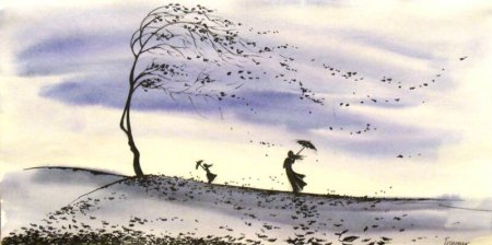 Ветер рисунок