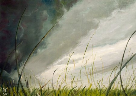 Гроза акварелью