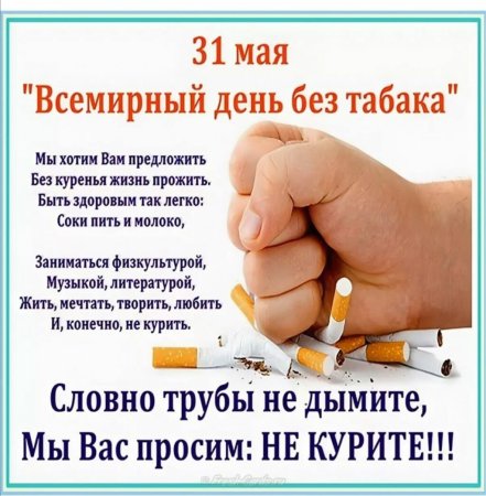 Всемирный день без табака