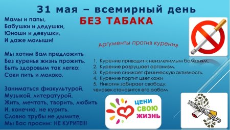 Всемирный день без табака