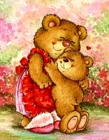 Мишка с мамой